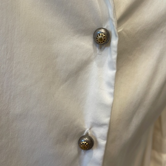 Etcetera White Cotten Blouse - Picture 3 of 6